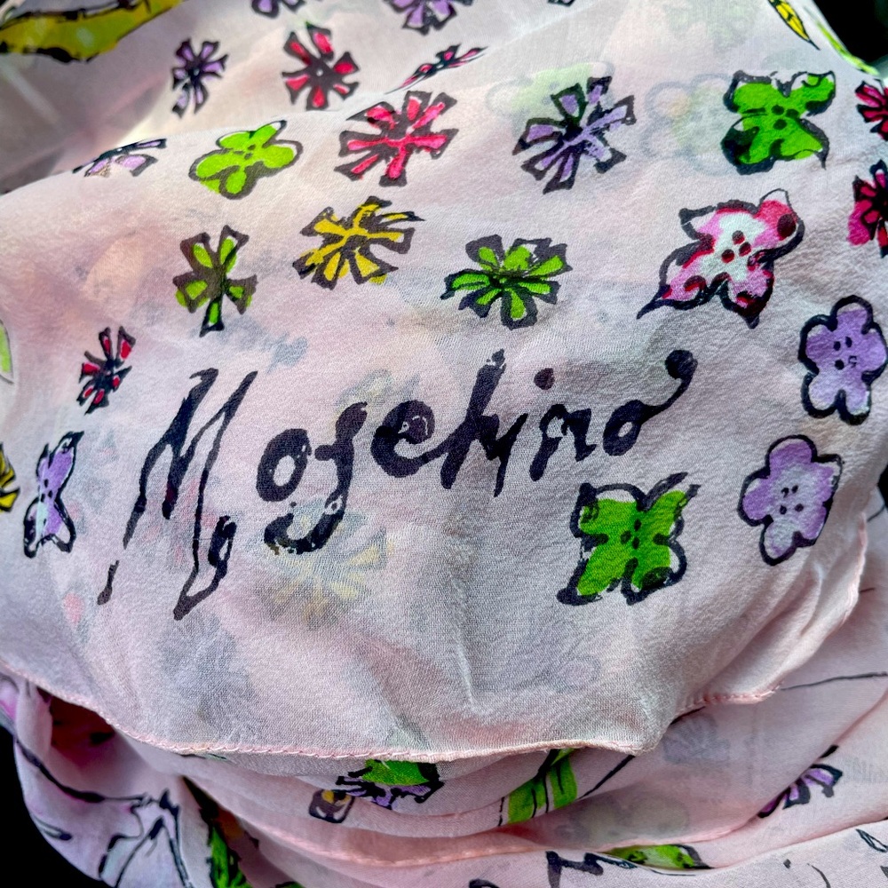Moschino Pink Scarf vintage